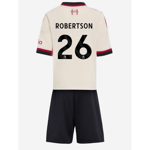 Lacne Dětský Futbalové dres Liverpool Andrew Robertson #26 2025-26 Krátky Rukáv - Preč (+ trenírky) Lacne Dětský Futbalové dres Liverpool Andrew Robertson #26 2025-26 Krátky Rukáv - Preč (+ trenírky)